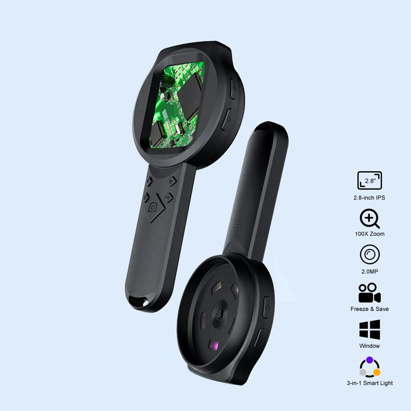 Electronics Repair Glasses - Tragbares intelligentes Vergrößerungsmikroskop, 1080P, 100-fache Vergrößerung,