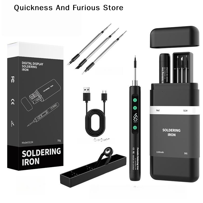 Electronics Repair Kit With Soldering Iron - 【TO】Kabelloser Lötkolben mit intelligenter Temperaturregelung, schnelles