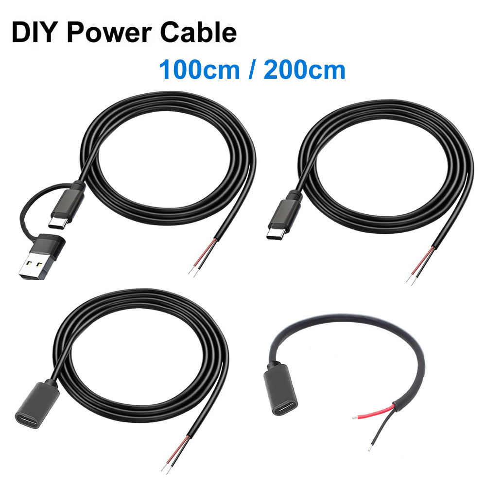 Electronics Repair Glasses - DC 2-poliges Stromkabel USB und Typ