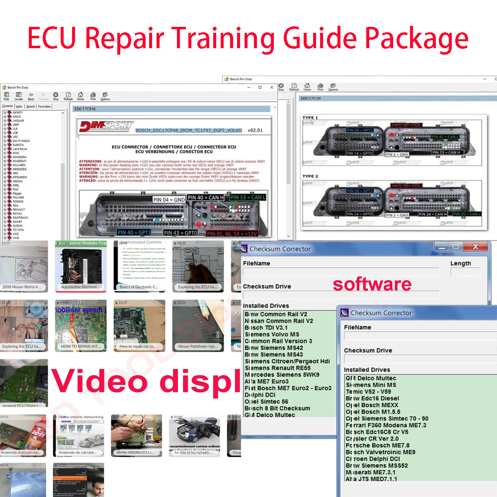 Electronics Repair Basics - ECU Repair Training Guide Package ECU