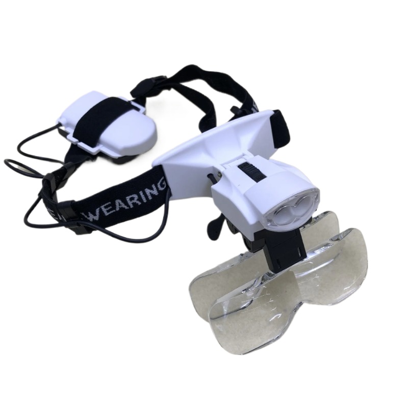 Electronics Repair Glasses - Professionelle Kopfmontierte Reparatur-Lupe mit LED-Licht, Hochauflösende