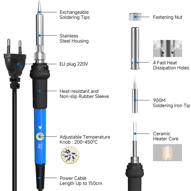 Einstellbare Temperatur 220V 6 – Electronics Repair Kit With Soldering Iron Bewertung und Preis