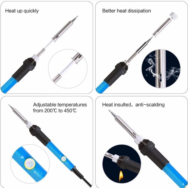 15-teiliges Set 220 V 60 W Löt – Electronics Repair Kit With Soldering Iron Bewertung und Preis