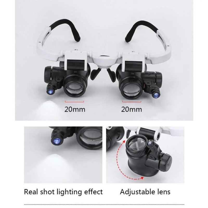 Multilinsen-Stirnband-Lupe mit – Electronics Repair Glasses Bewertung und Preis
