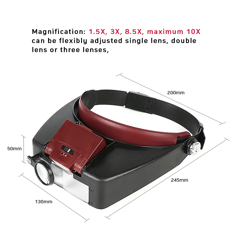 Helm Stil 10x Stirnband Lupe B – Electronics Repair Glasses Bewertung und Preis