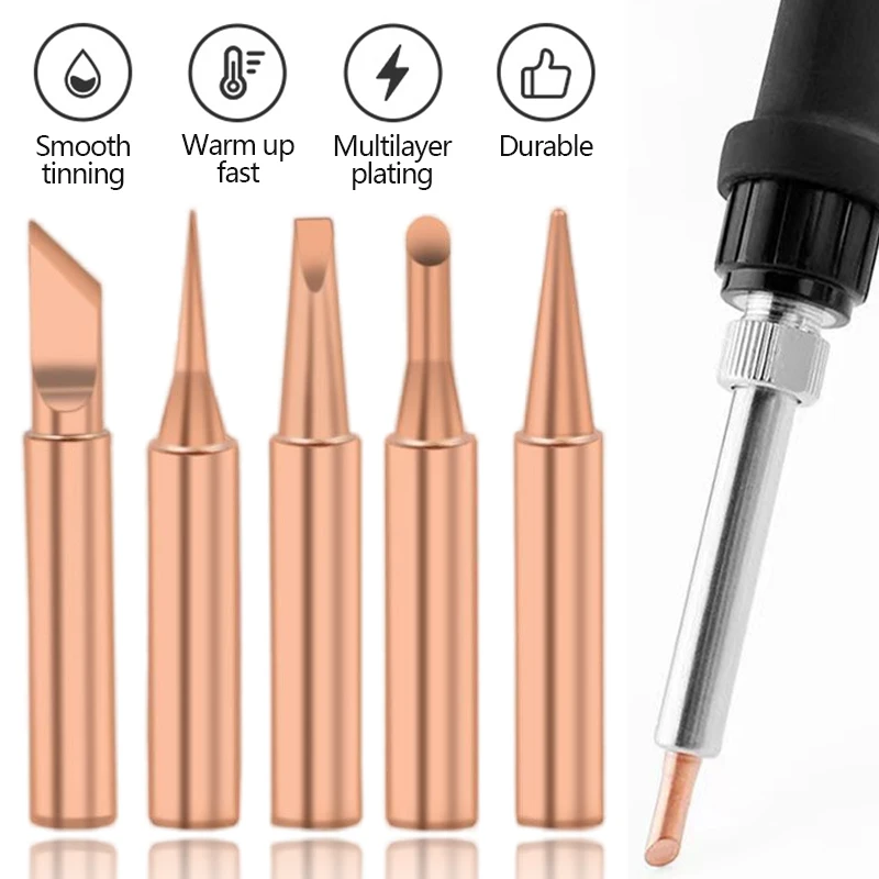 5 Stück/Set Reine Kupfer-Lötsp – Electronics Repair Kit With Soldering Iron Bewertung und Preis