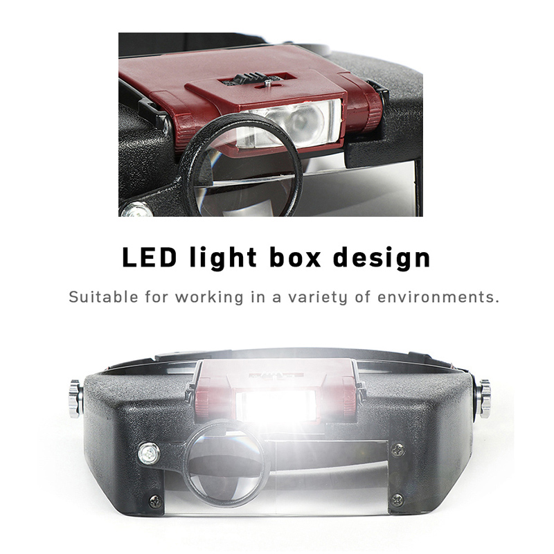 Lupenmikroskop mit LED-Licht 1 – Electronics Repair Glasses Bewertung und Preis
