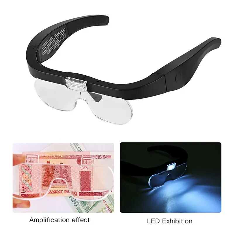 Am Kopf montierte Lupen mit 2  – Electronics Repair Glasses Bewertung und Preis
