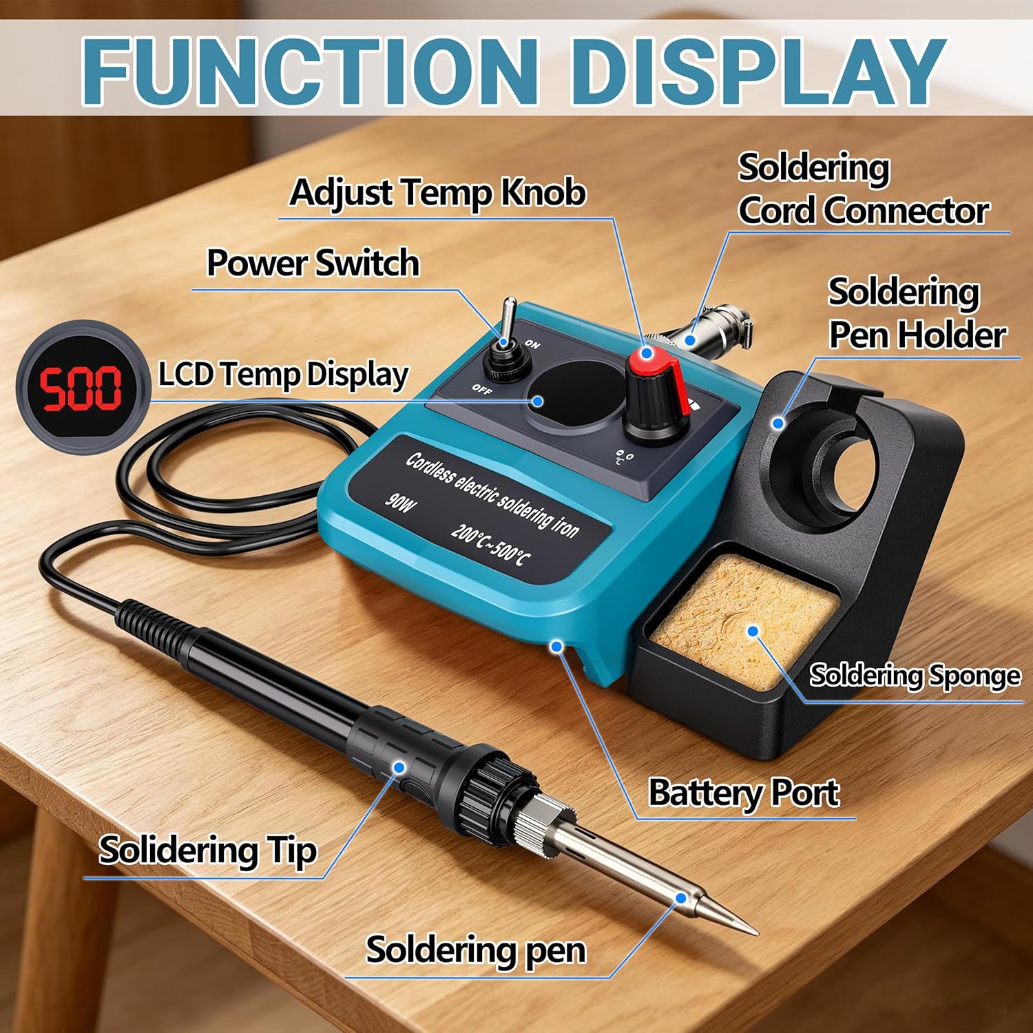90W LED Digitales Kabelloses L – Electronics Repair Kit With Soldering Iron Bewertung und Preis